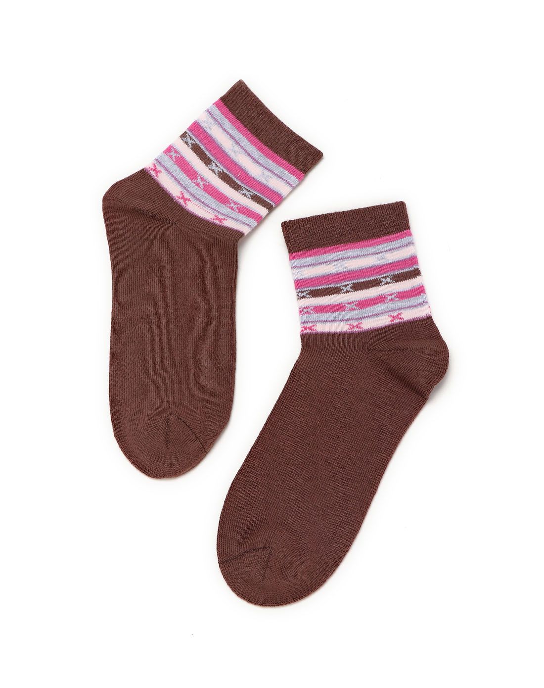 aimer kids女童2双装提花袜子(颜色随机)多