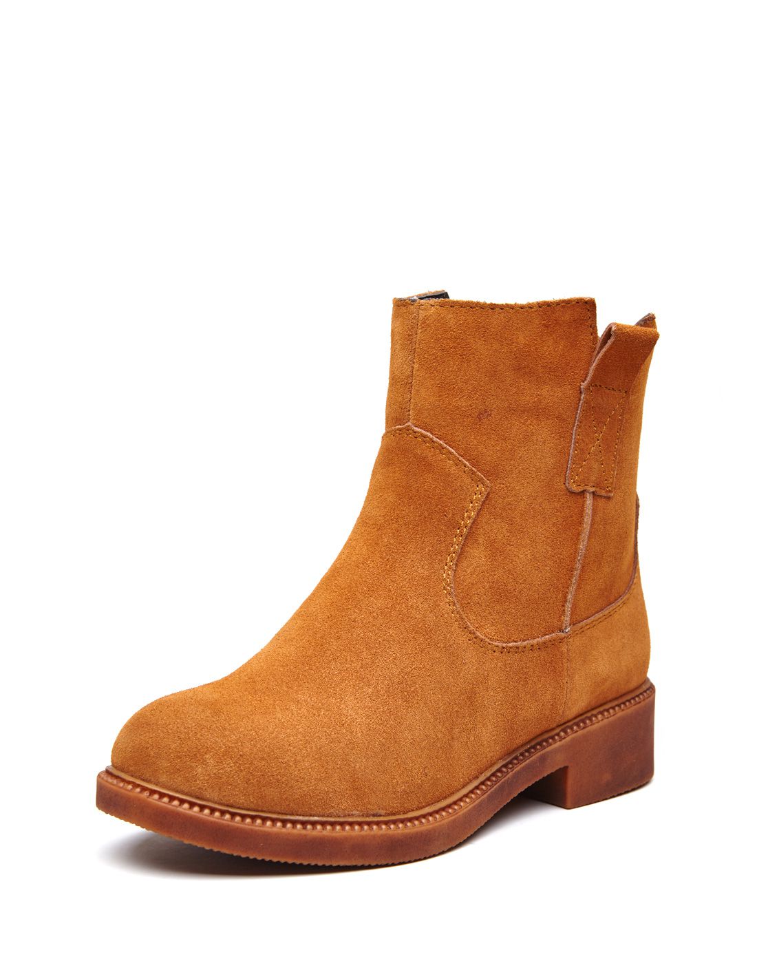 女款黑色英伦复古真皮马丁靴