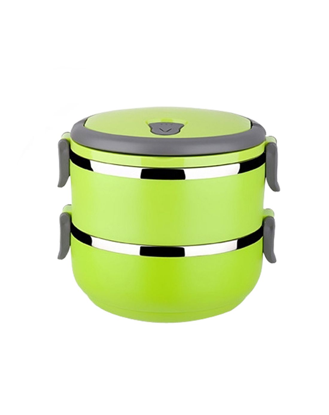 不锈钢圆形密封饭盒(双层)