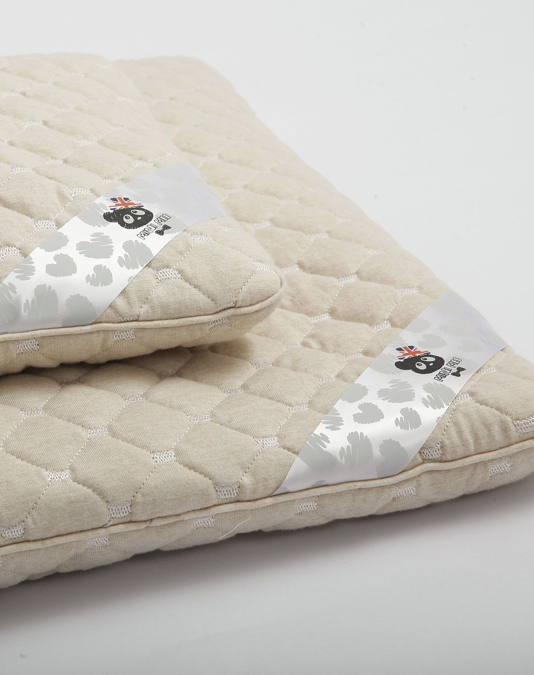 梦洁出品 mini mee 彩棉绗缝软木枕(单个装)30*50cm