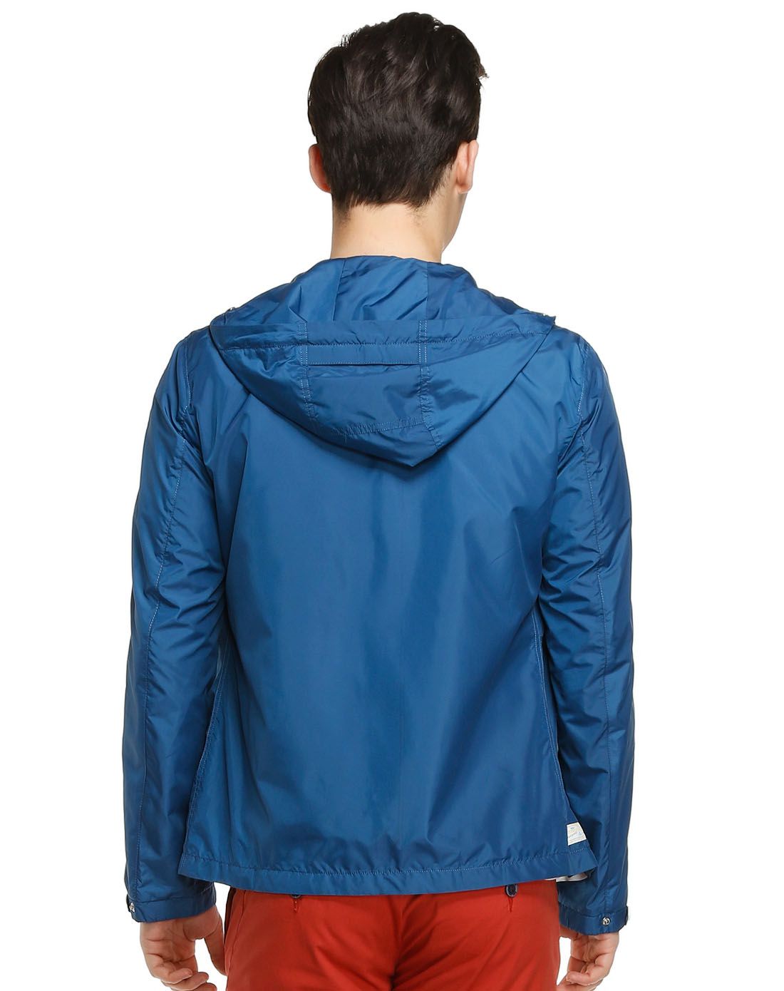 纳维凯尔navigare深蓝色帅气时尚连帽长袖薄茄克a4110009646_唯品会