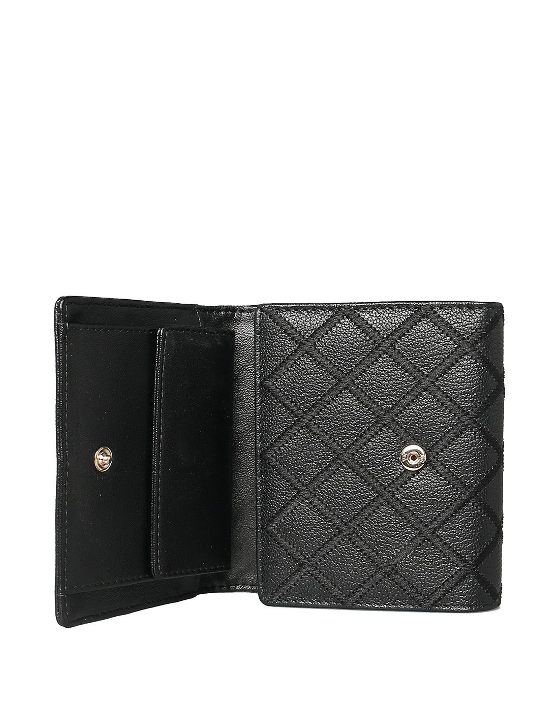 女士黑色牛皮革钱包