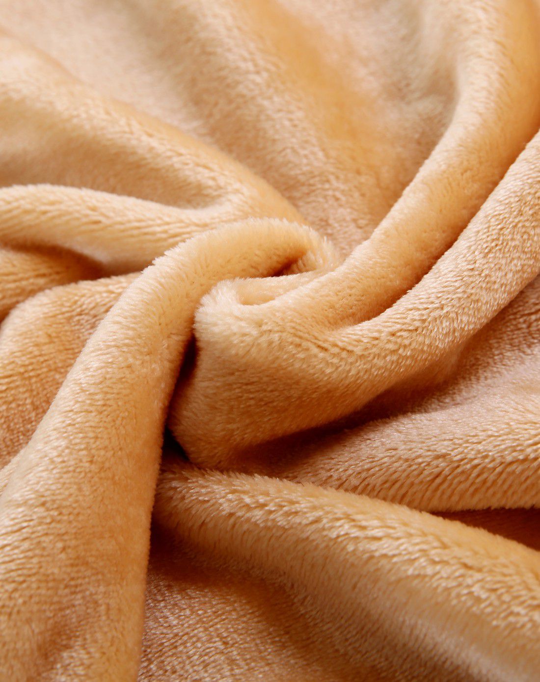 纯色加厚亲肤毯-驼色