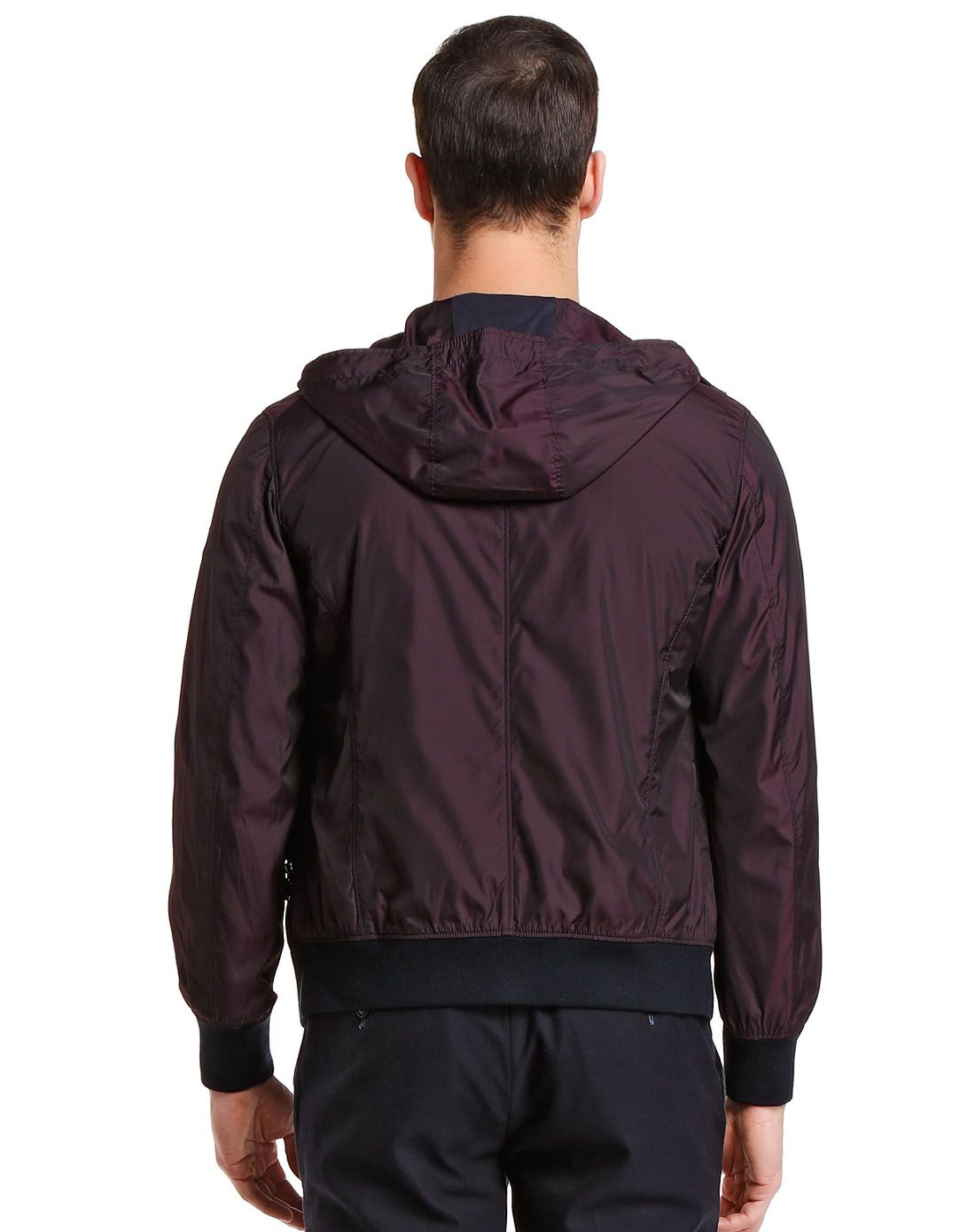 纳维凯尔navigare酒红色轻薄时尚连帽长袖外套23100030535_唯品会