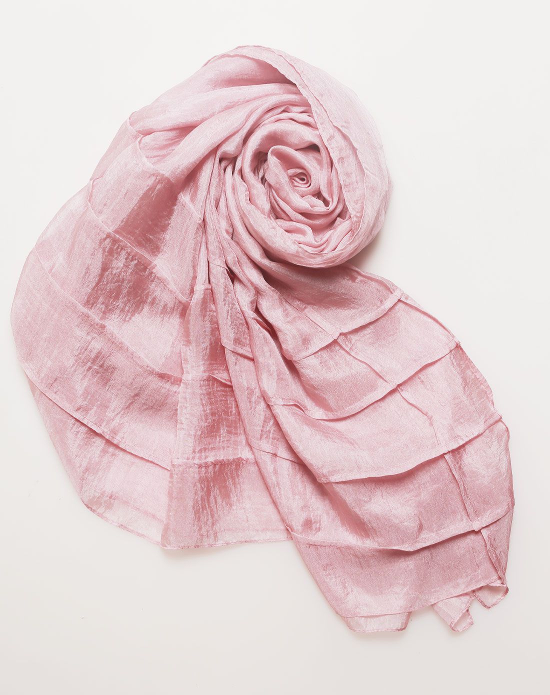 紫宝雪纺素色方块亲肤丝巾