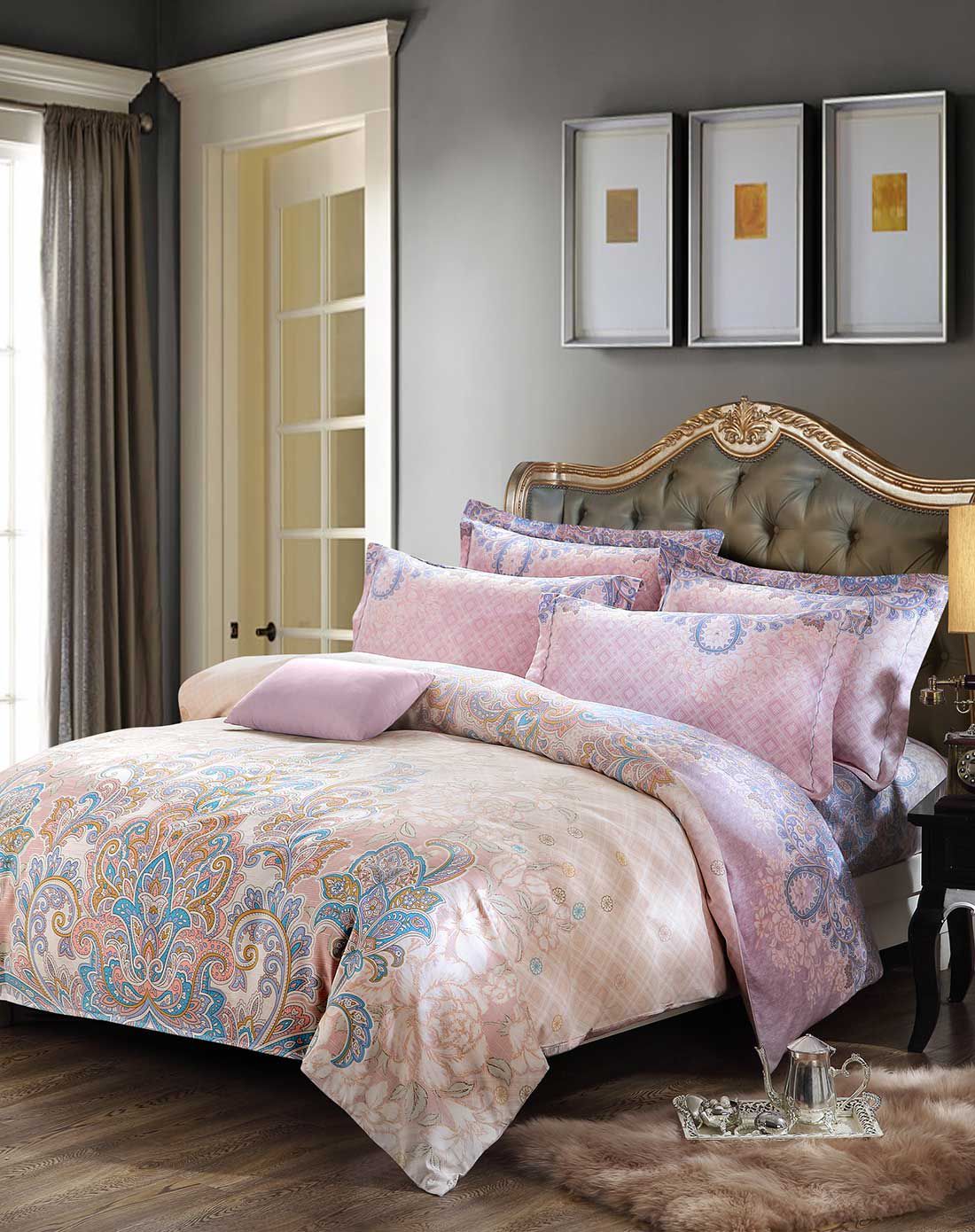 芬缇fantti家纺专场全棉阳绒活性印花四件套(1.