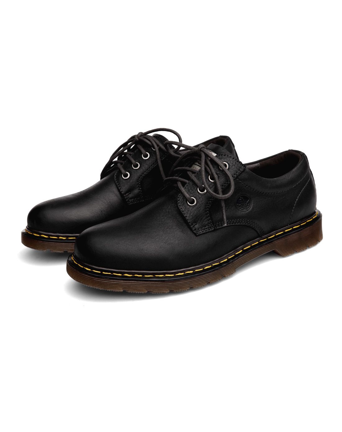 时尚工装 男款暗棕色头层牛皮大头鞋