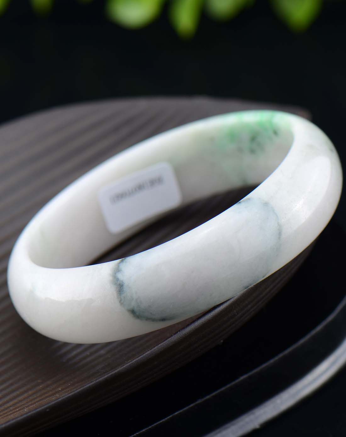 filial&love 豆种飘花天然贵妃镯a货附证书