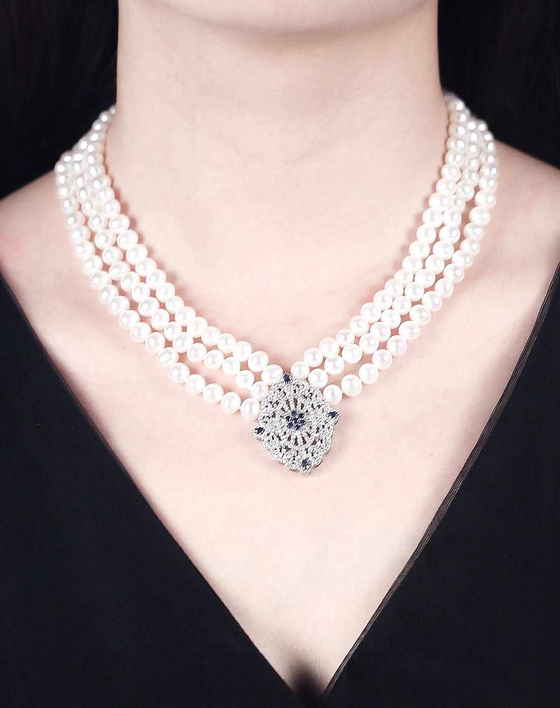 水年华 宫廷王妃款珍珠项链