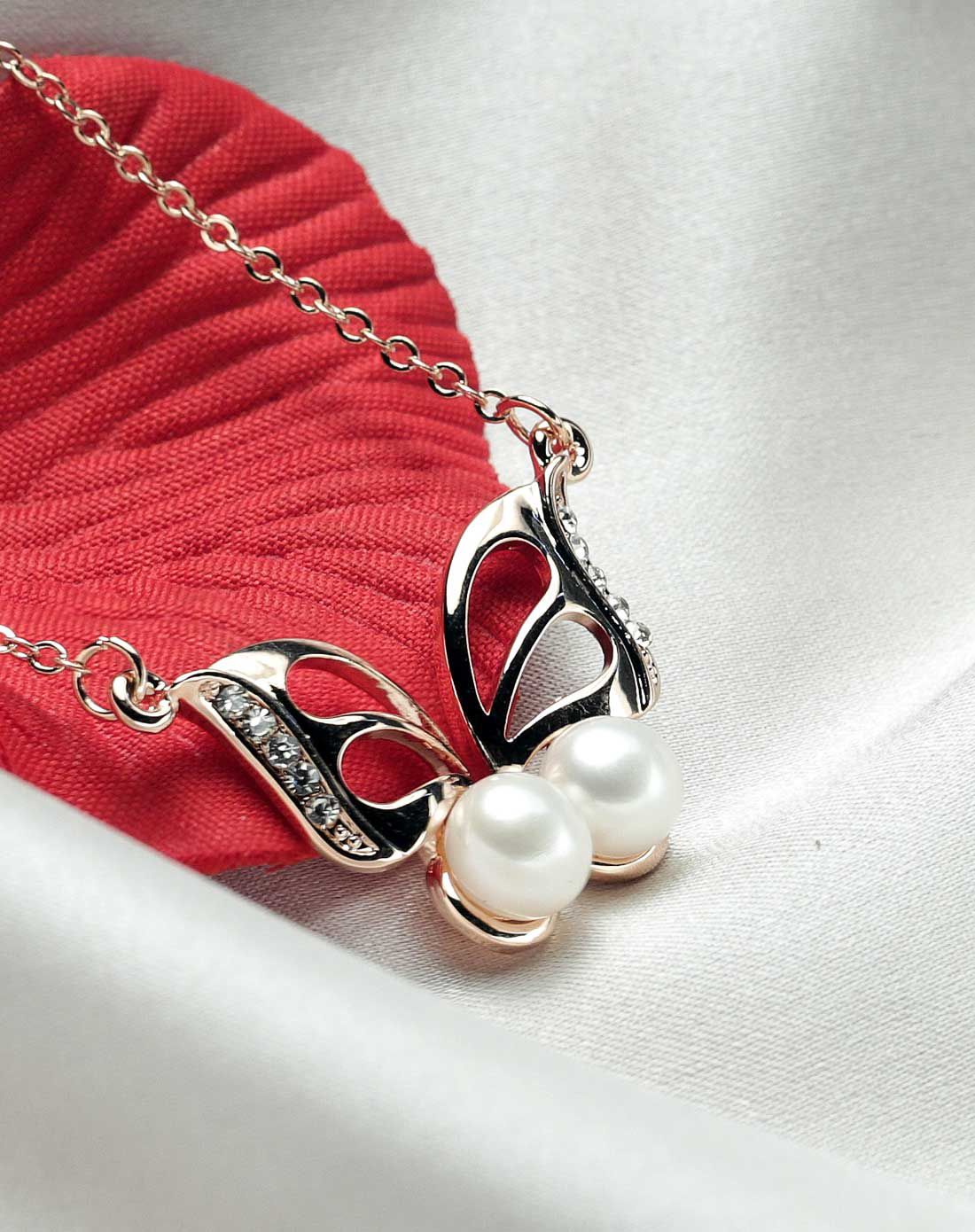 水年华snh珍珠水年华 蝶恋珠珍珠吊坠snh2015392_唯品会