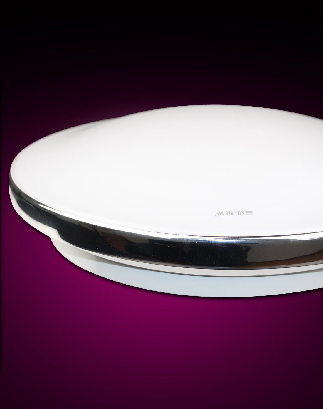 三雄极光18wled简约卧室吸顶灯一线银