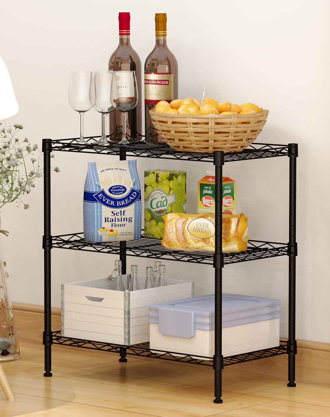 溢彩年华简适三层置物架