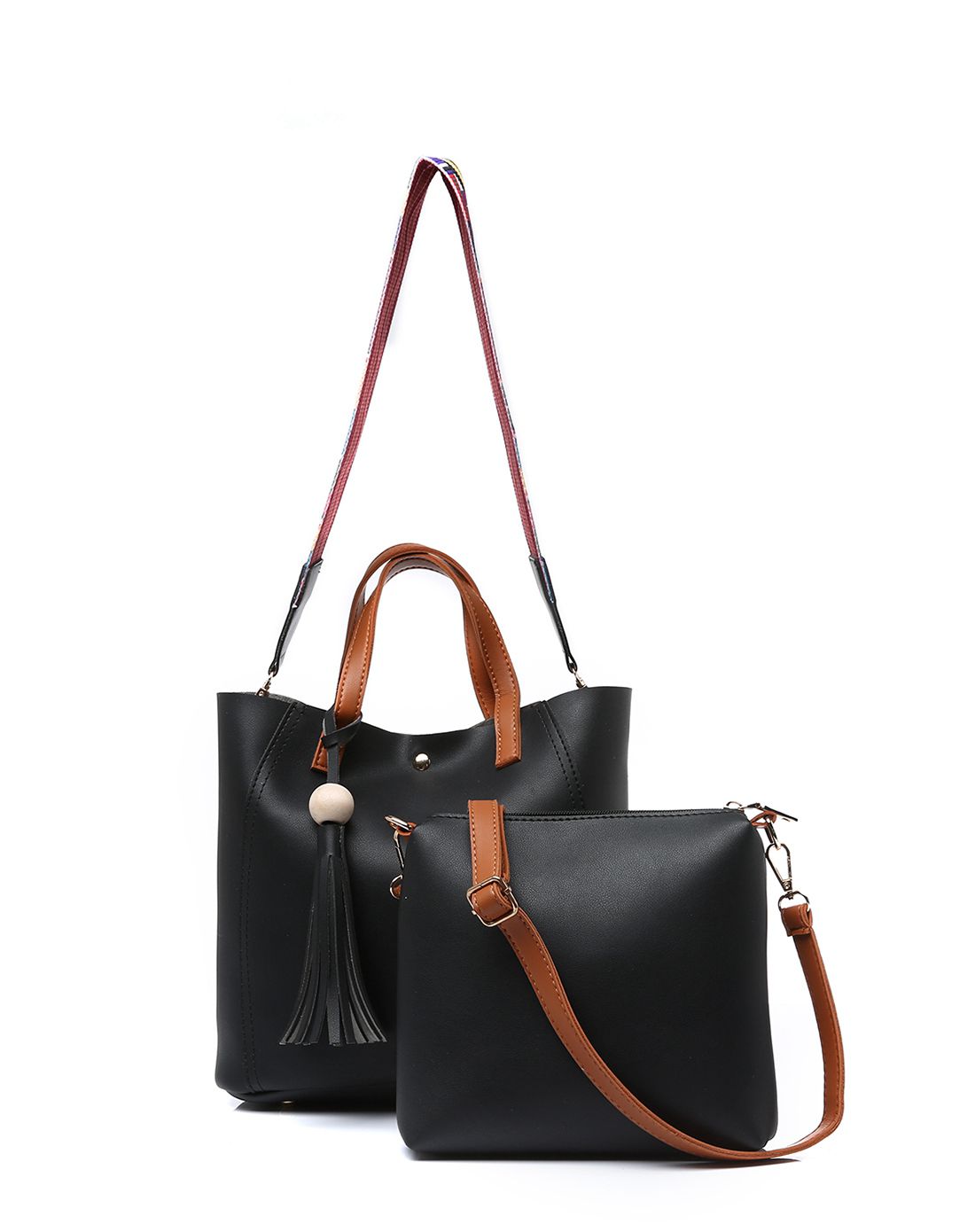 carlton london鞋包新品时尚彩带简约斜跨/手提包clb04af006401_唯品