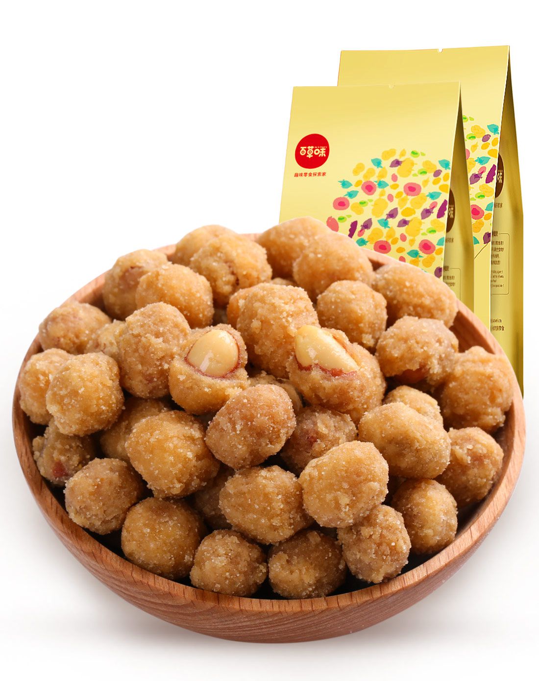 百草味坚果零食专场(2件起售)多味花生米210gx4袋694893962013_唯品会