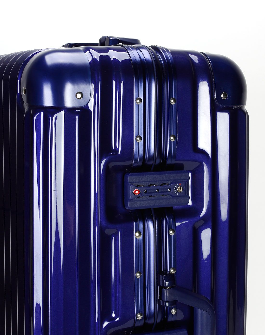 verri同色铝框蓝色万向轮拉杆箱20寸