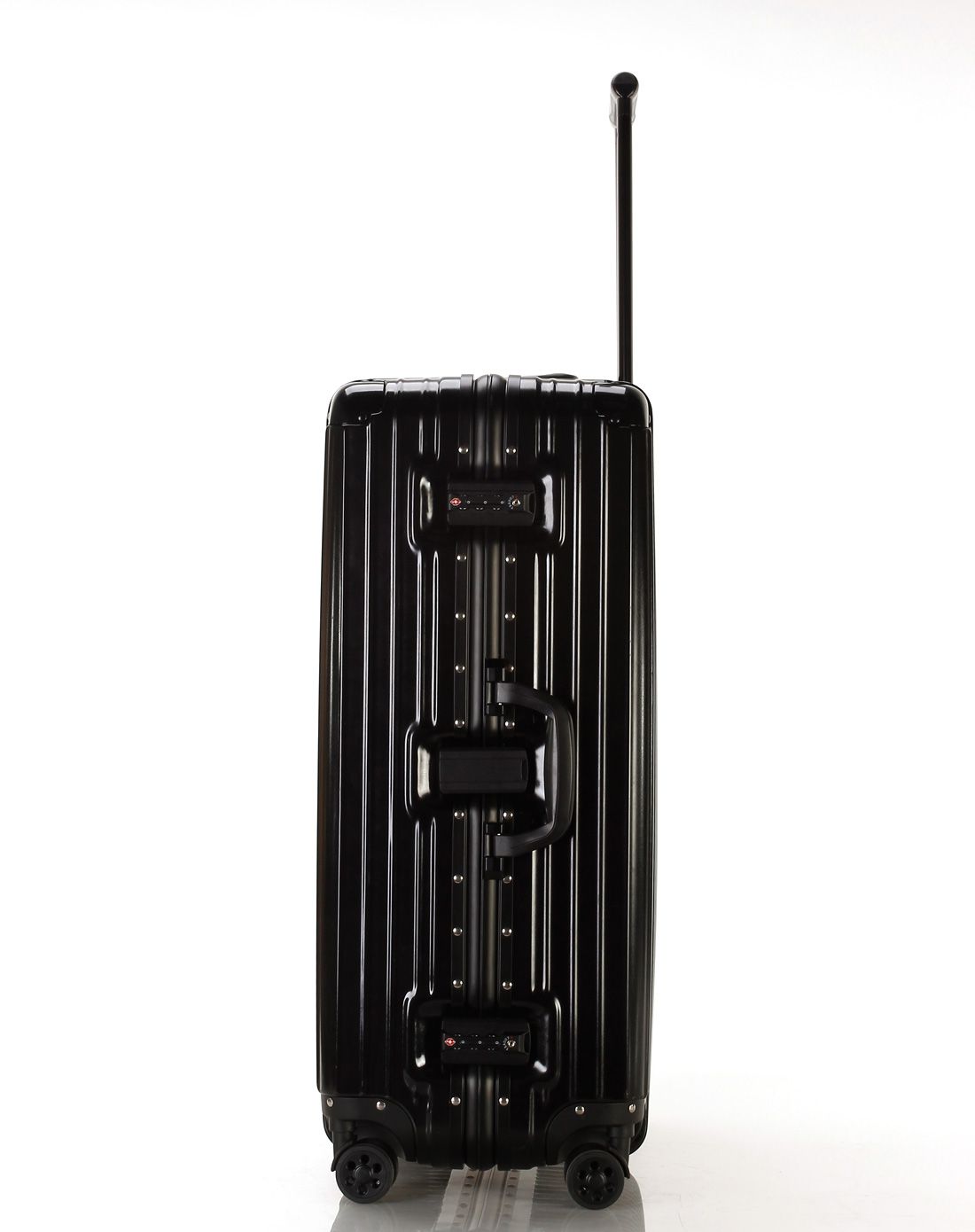 verri铝框海关锁拉杆箱亚光黑色20寸