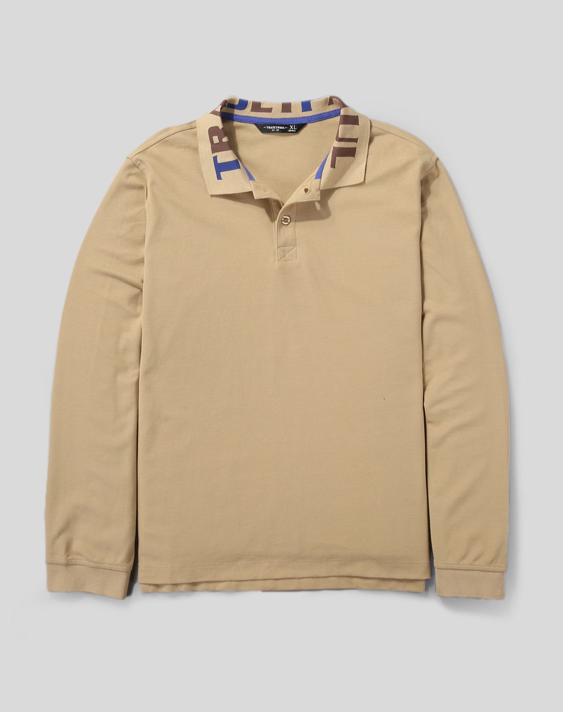 征途保罗trajetpaul领底品牌字母印花长袖polo衫452402720_唯品会