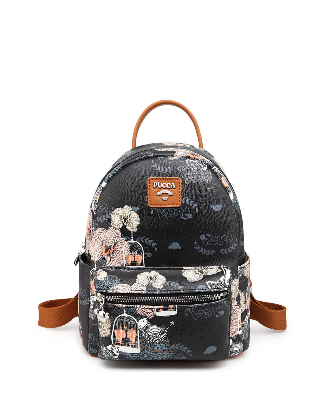 中国娃娃pucca小清新休闲学院小双肩包女b04fd3375k1wl_唯品会