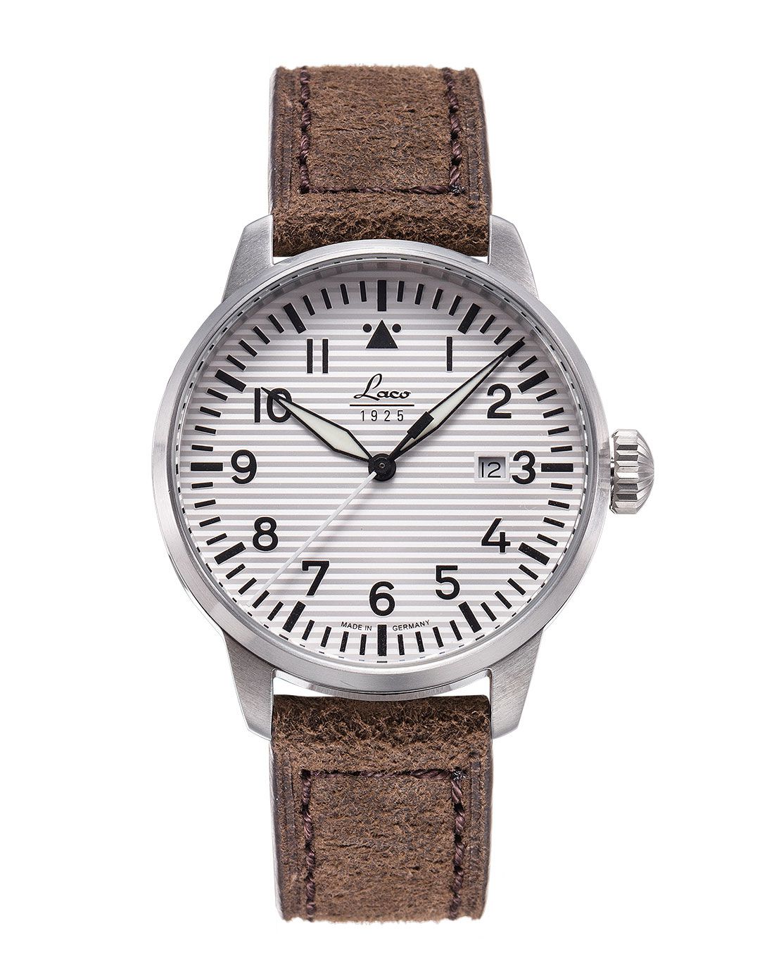 laco 【德国进口】多功能飞行员系列石英男表