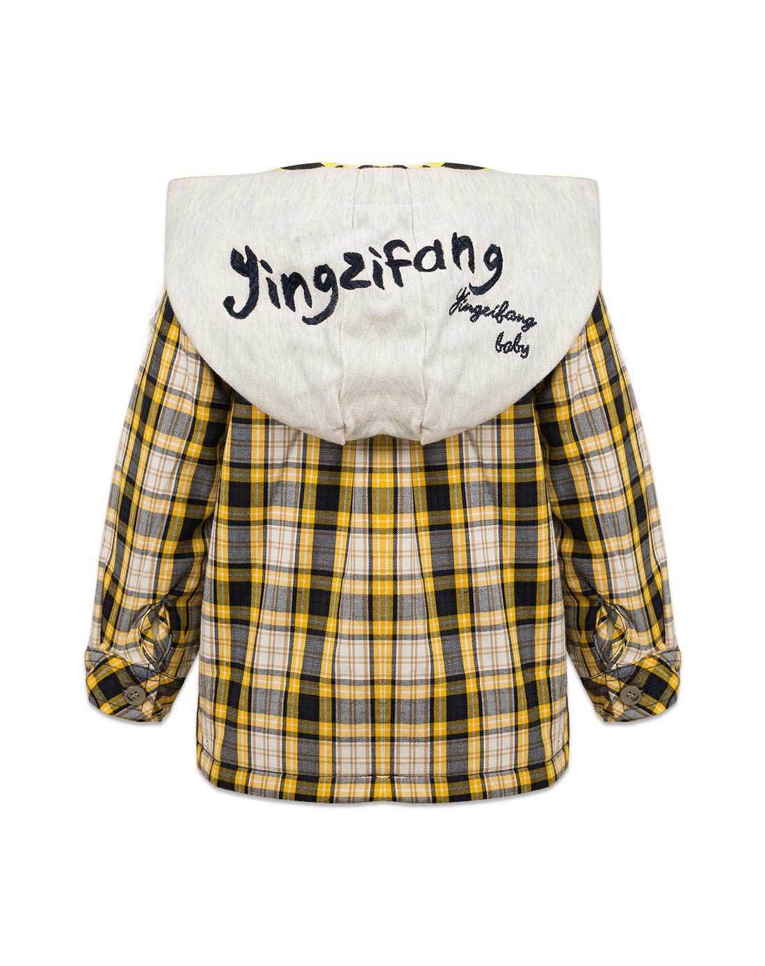 婴姿坊yingzifang婴童服饰专场男童黄色个性连帽衬衣881211133033