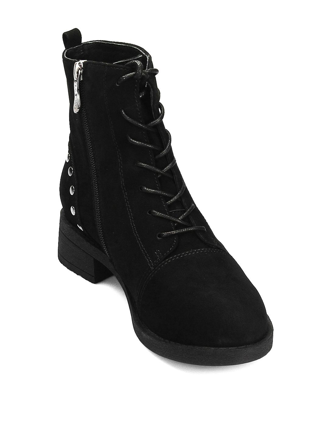 莱思丽lesele女鞋专场 专柜同步黑色牛皮舒适牛筋底女靴 商品编码:bl