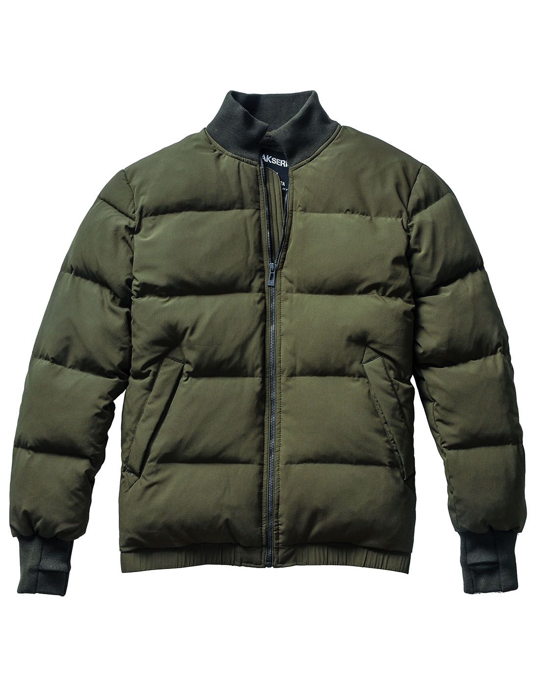 军绿军事复古轻型坦克羽绒服