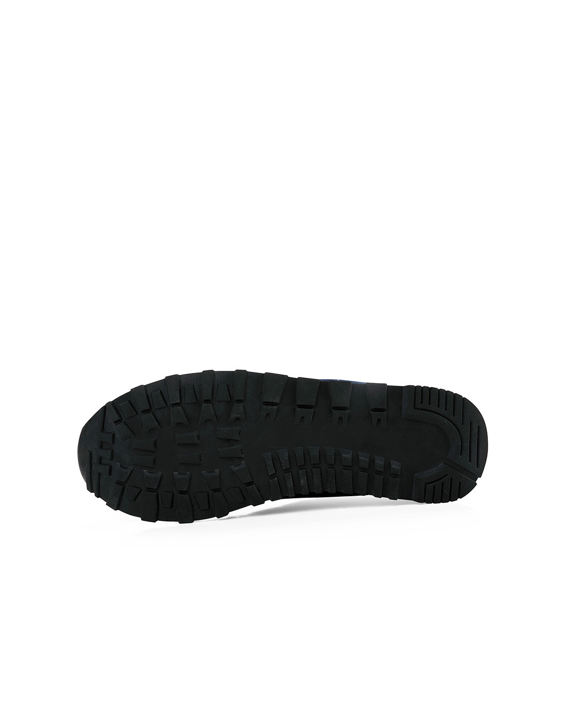 专柜同款【反绒牛皮】深蓝拼色系带跑步鞋