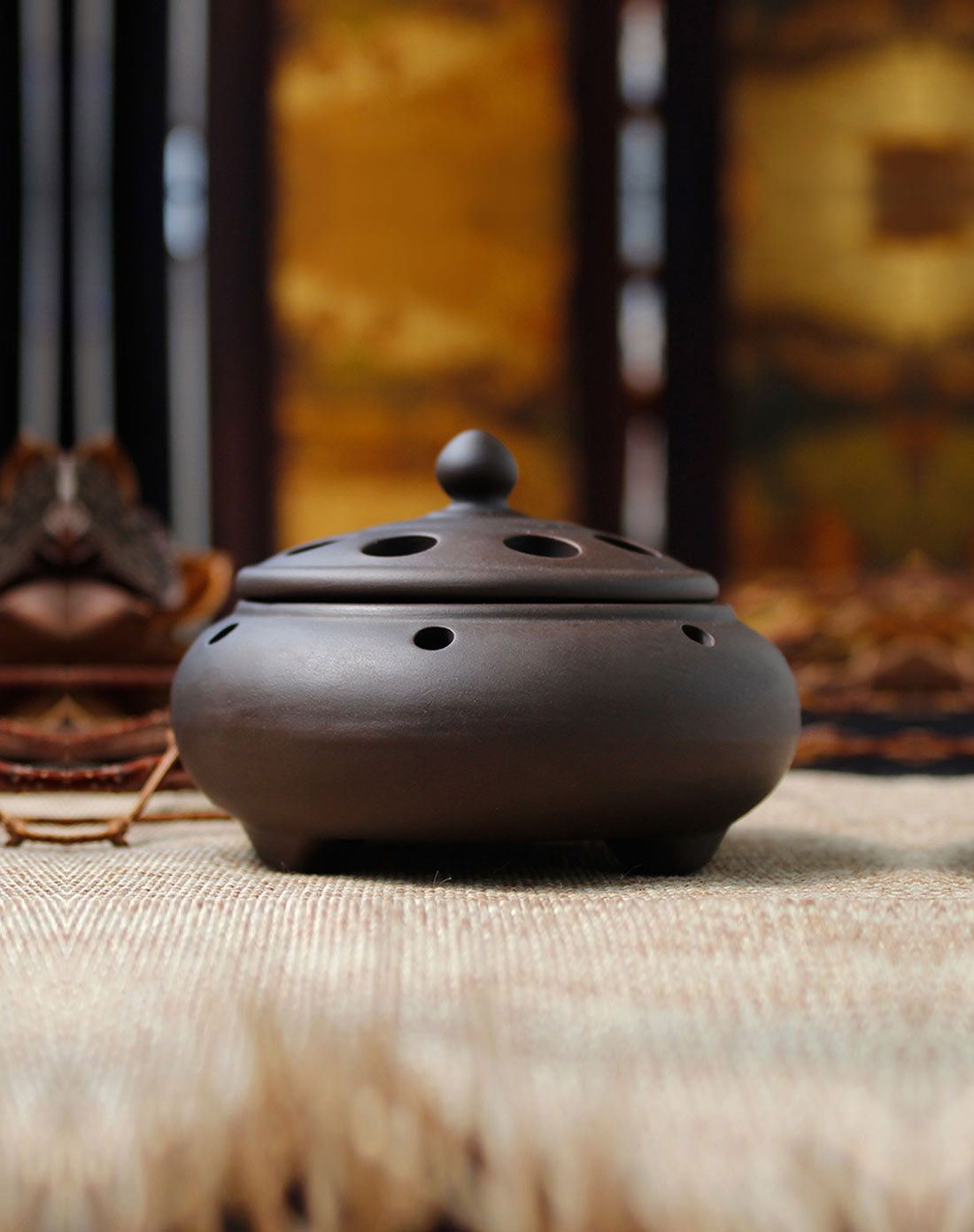 bnlf 紫砂素面香薰炉