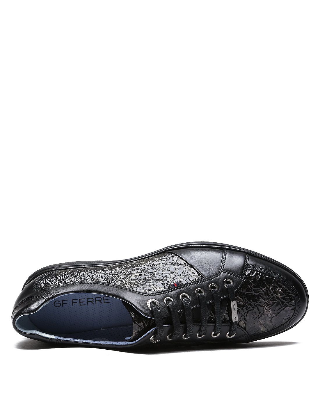 gf ferre男鞋断码清仓专场男款黑/灰色牛皮/羊皮休闲单鞋fg