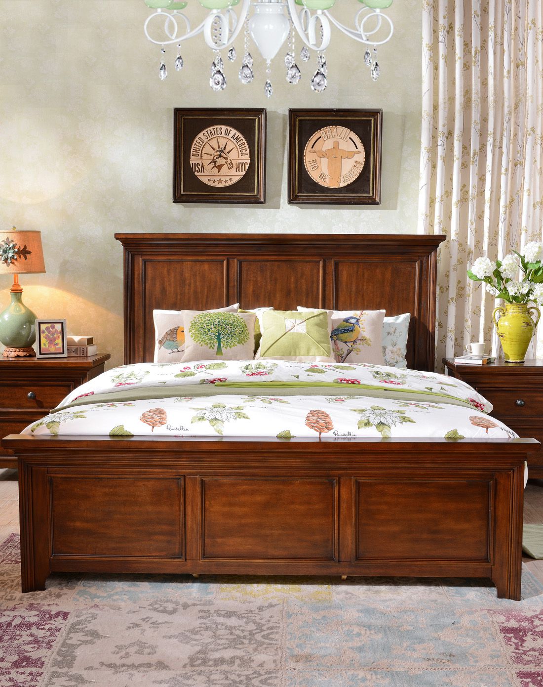 雅林家具专场直发货奢华美式全实木储物箱床1.