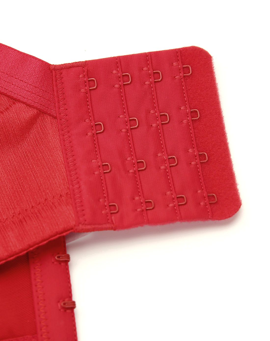 女款红色拉丝无钢圈舒适文胸