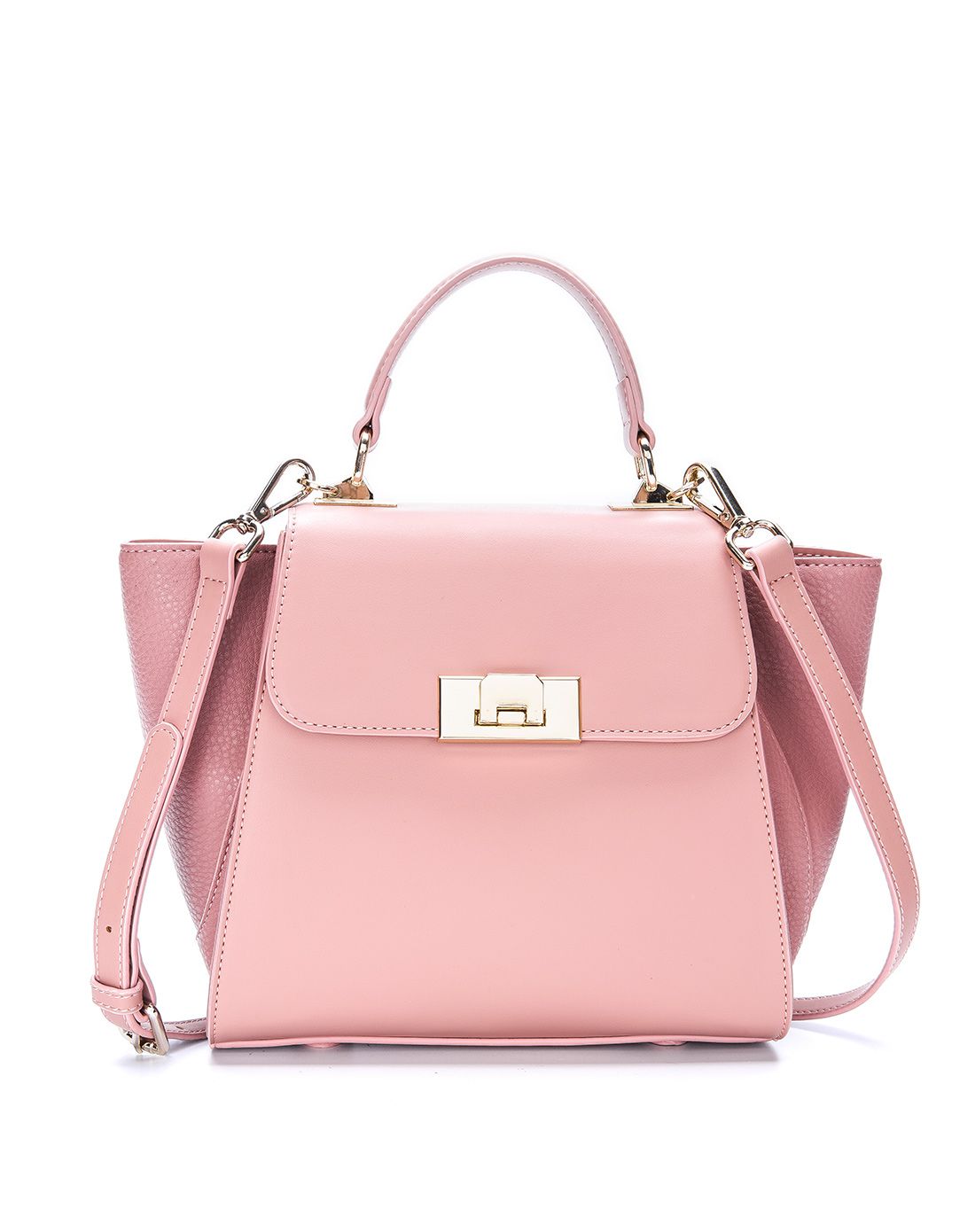 奥康 女款深粉色百搭手提包 深粉色 均码