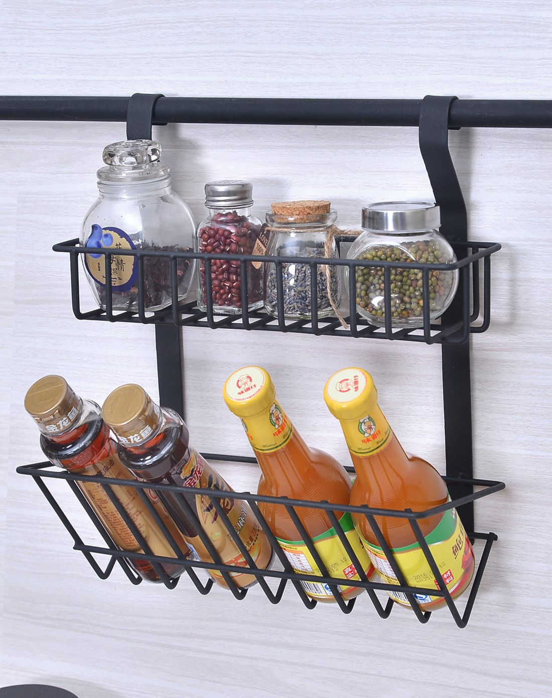 36x15.5x34cm art kitchen双层调味架