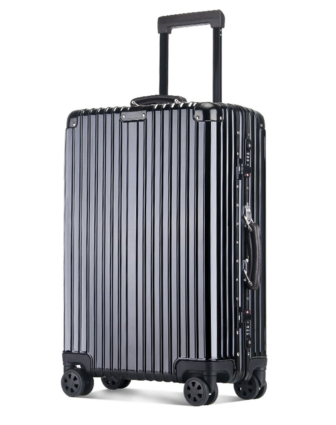 万向轮海关密码箱铝框箱24寸行李箱