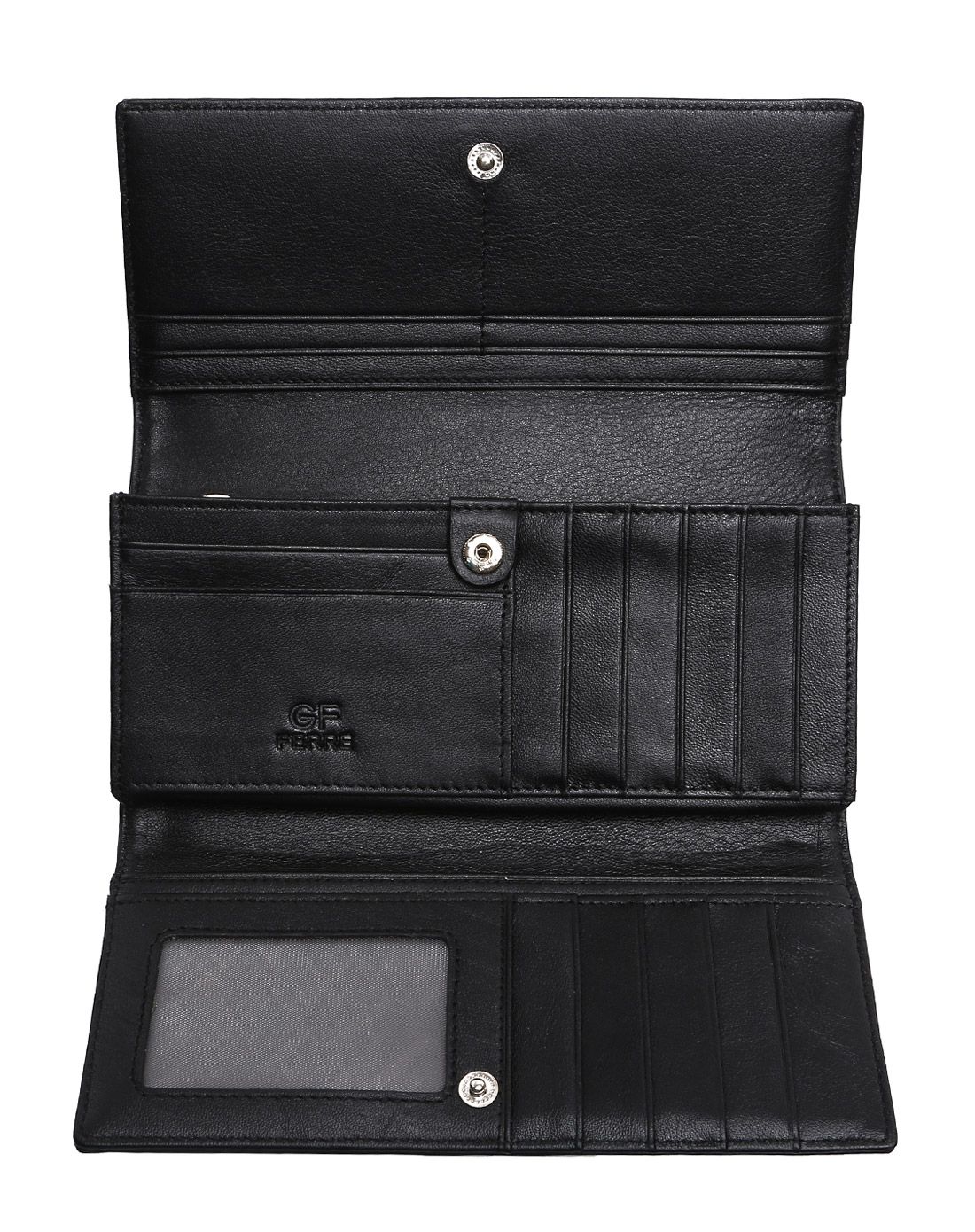 女款黑色牛皮钱包