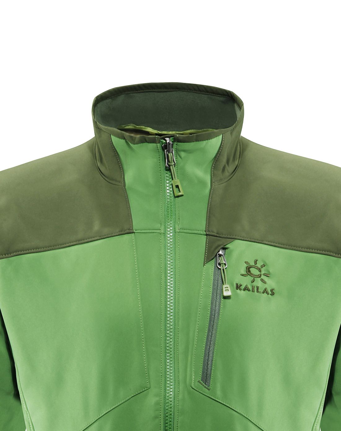 男款深草绿色防风抓绒外套