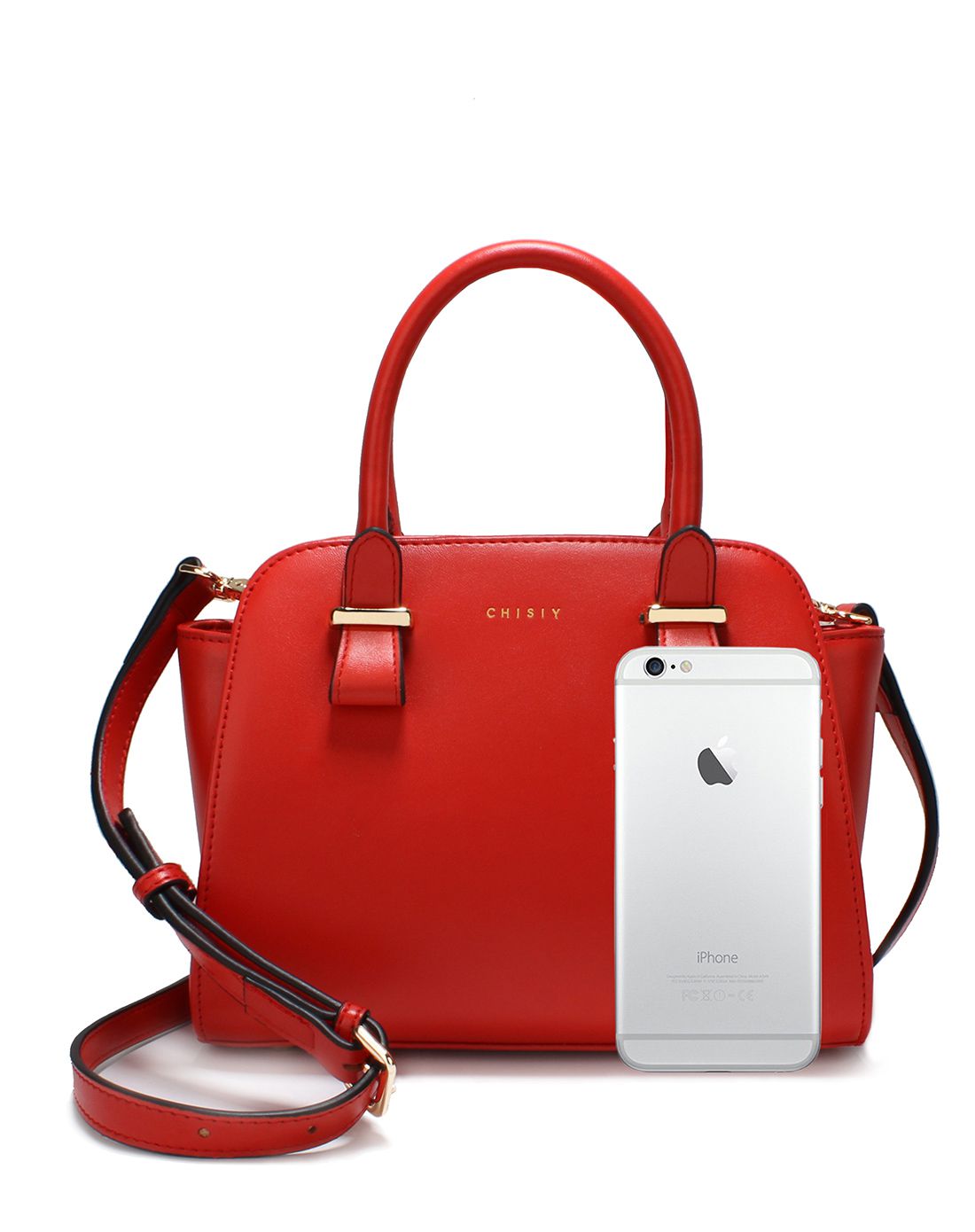 2016新品橙红色牛皮翅维包 chiwi