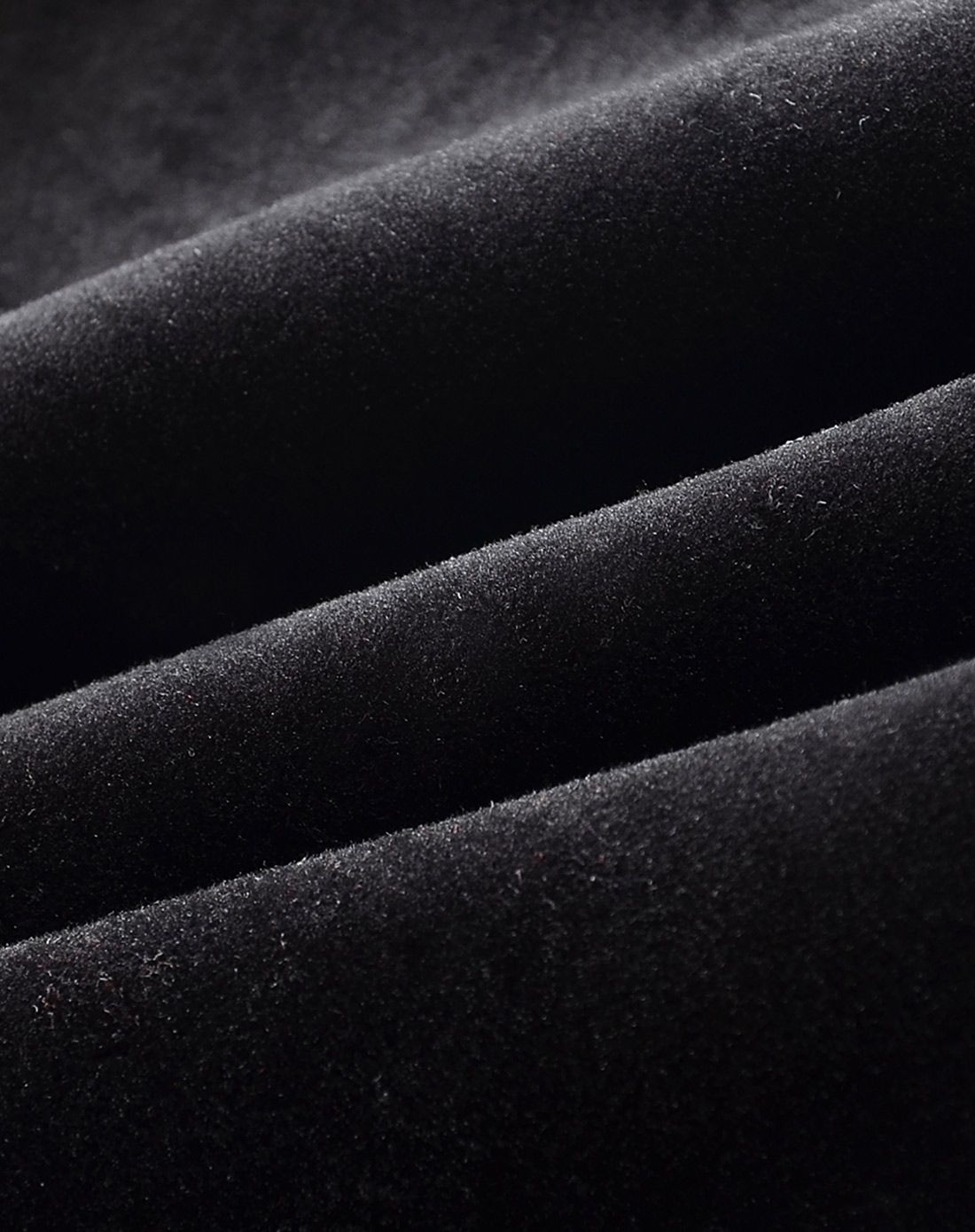 中性黑色加厚天鹅绒开衫套装