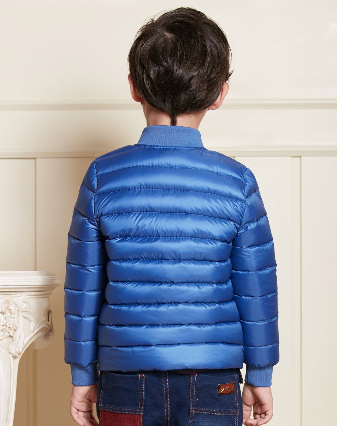 乐鲨neeza小童服饰专场 男童宝蓝色羽绒内胆