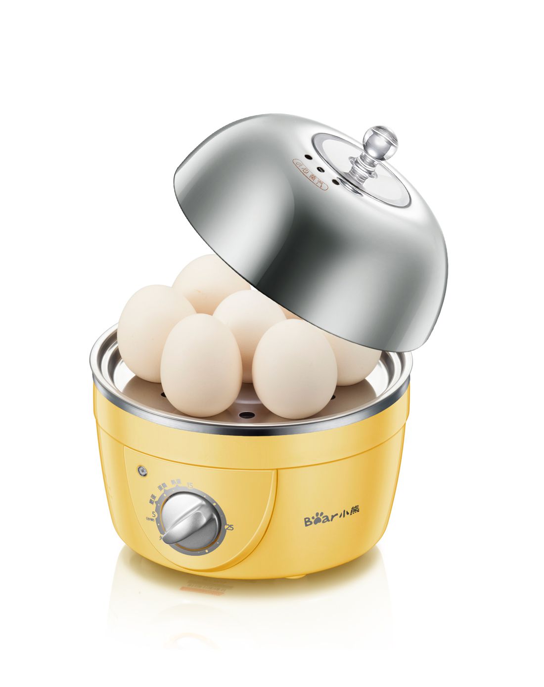 小熊zdq-2153双层不锈钢煮蛋器早餐机,煮蛋蒸蛋羹消毒奶瓶