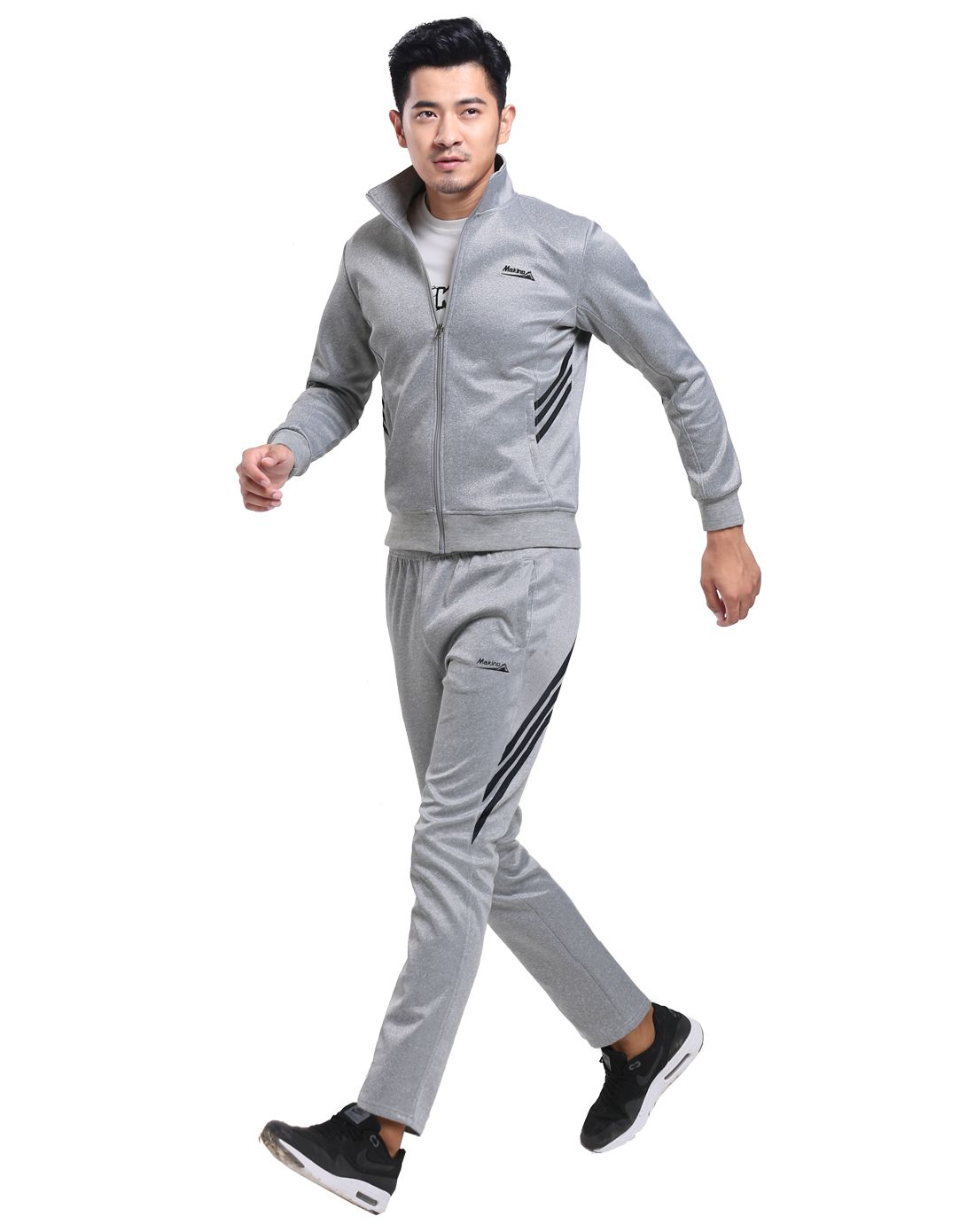 简约时尚 男款灰色运动套装