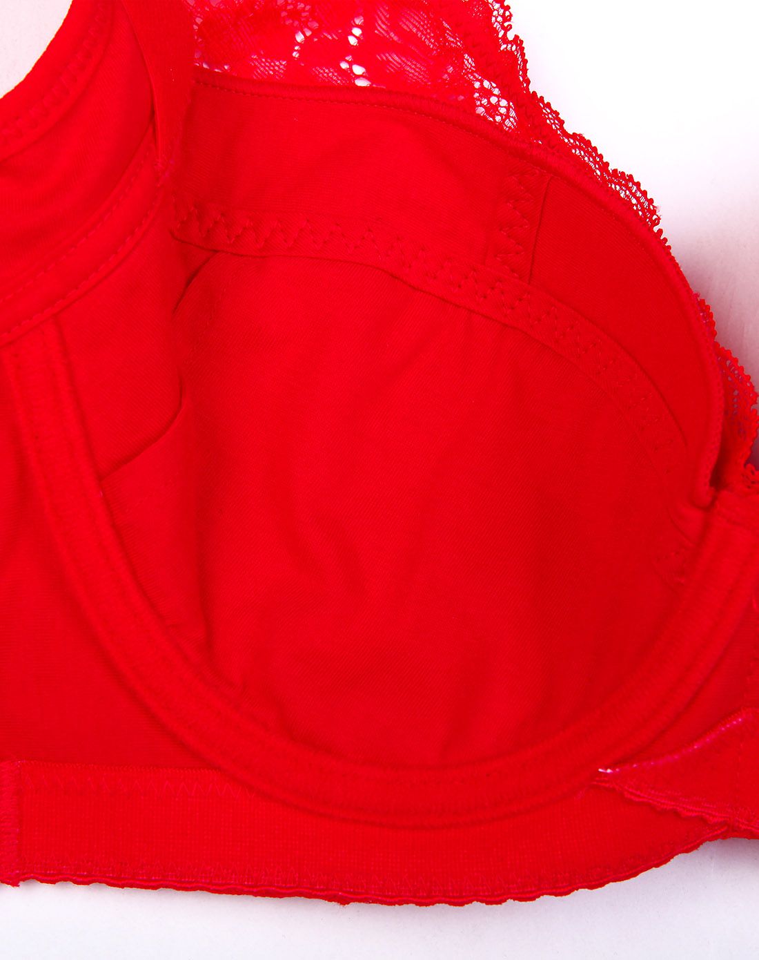 法罗faro内衣移动端专场67红色蕾丝网纱深v3/4杯文胸93136-rd_唯品