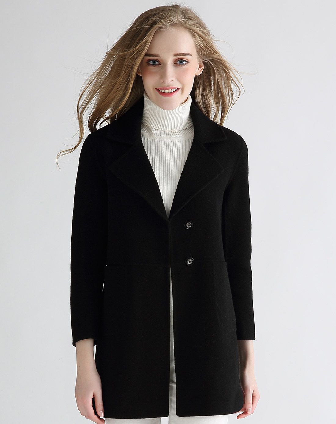 女款格调纯羊毛大衣