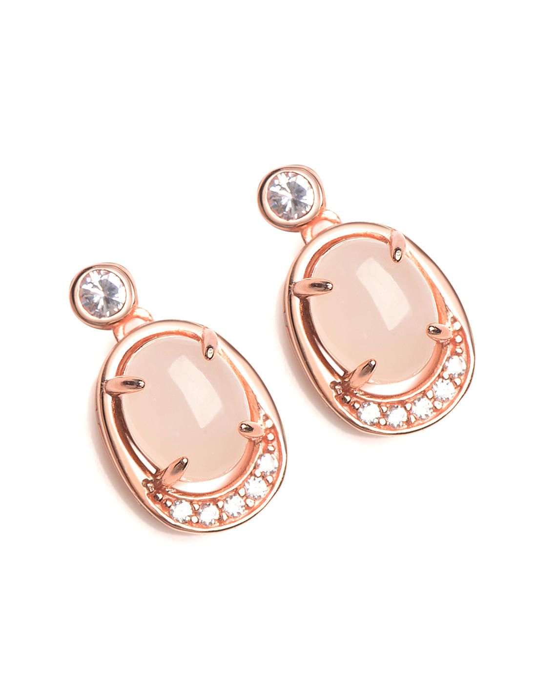 s925银镶嵌和田玉椭圆形耳钉附证书