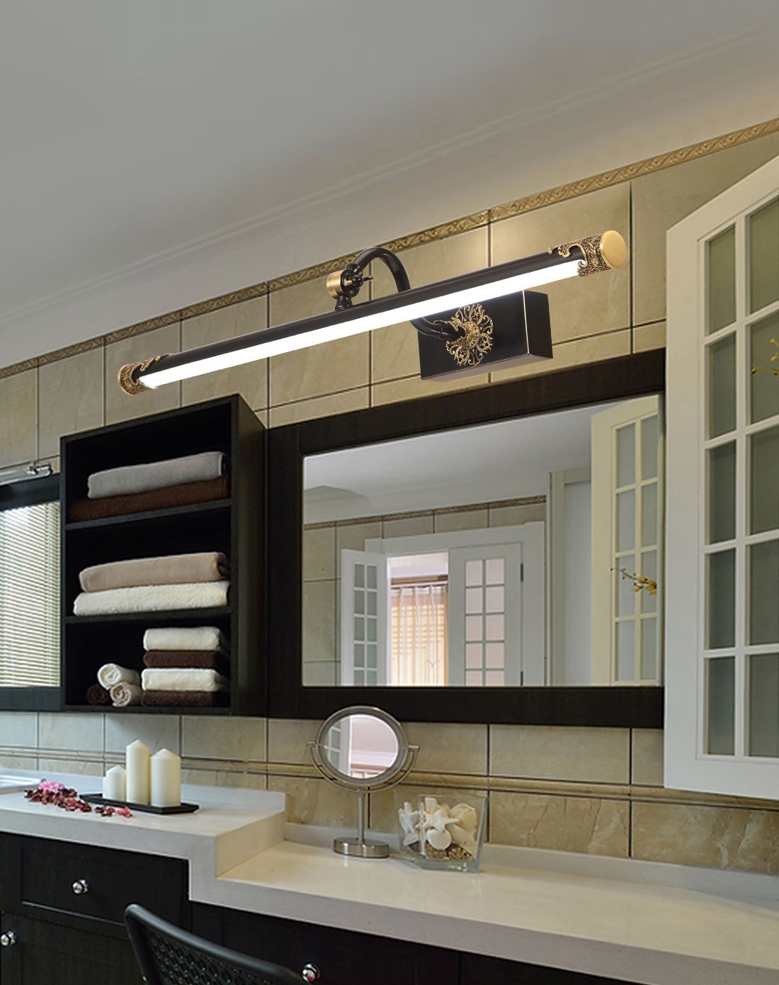 简约led浴室防水防雾卫生间镜前灯