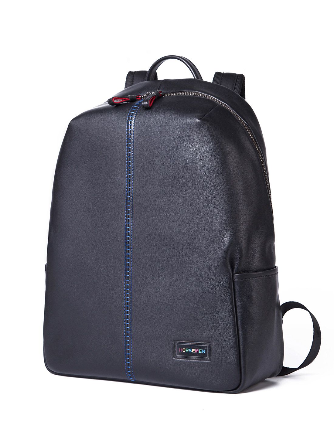 高档进口头层牛皮男款双背包 真皮商务休闲全皮双肩包