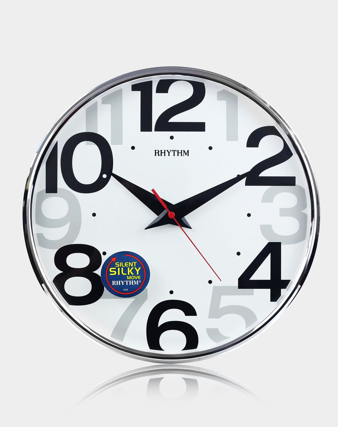 丽声rhythm时钟专场直发货rhythm 创意时尚大字款静音石英挂钟 32cmcm