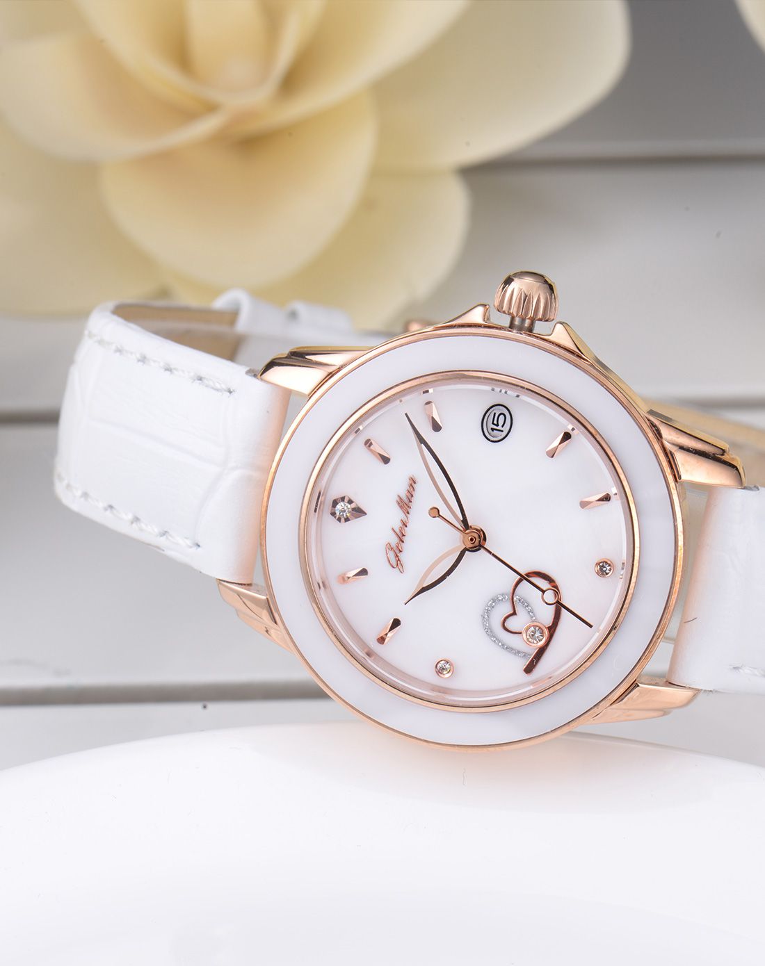 格雷曼 时尚心纹女表