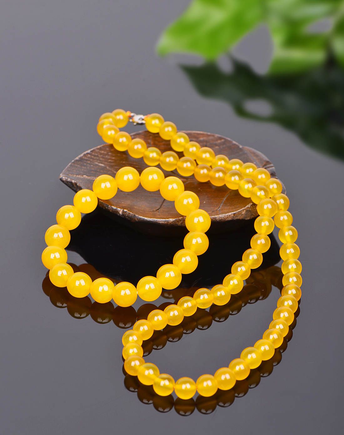 媛翠坊 黄玉髓手链项链套组附证书