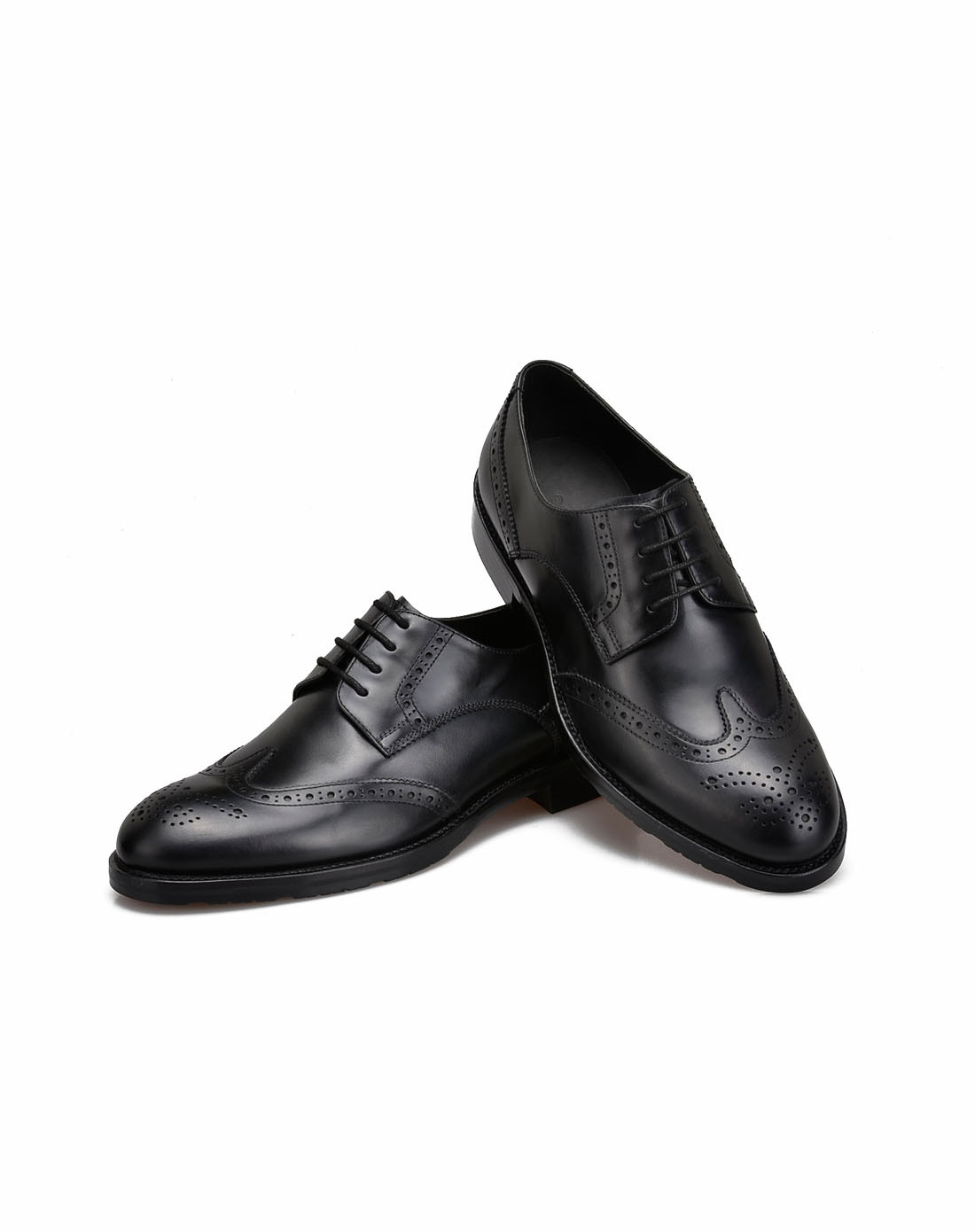 意大利进口黑色马臀皮经典欧版鞋